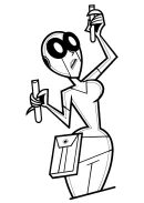 Danny Phantom kleurplaat 3